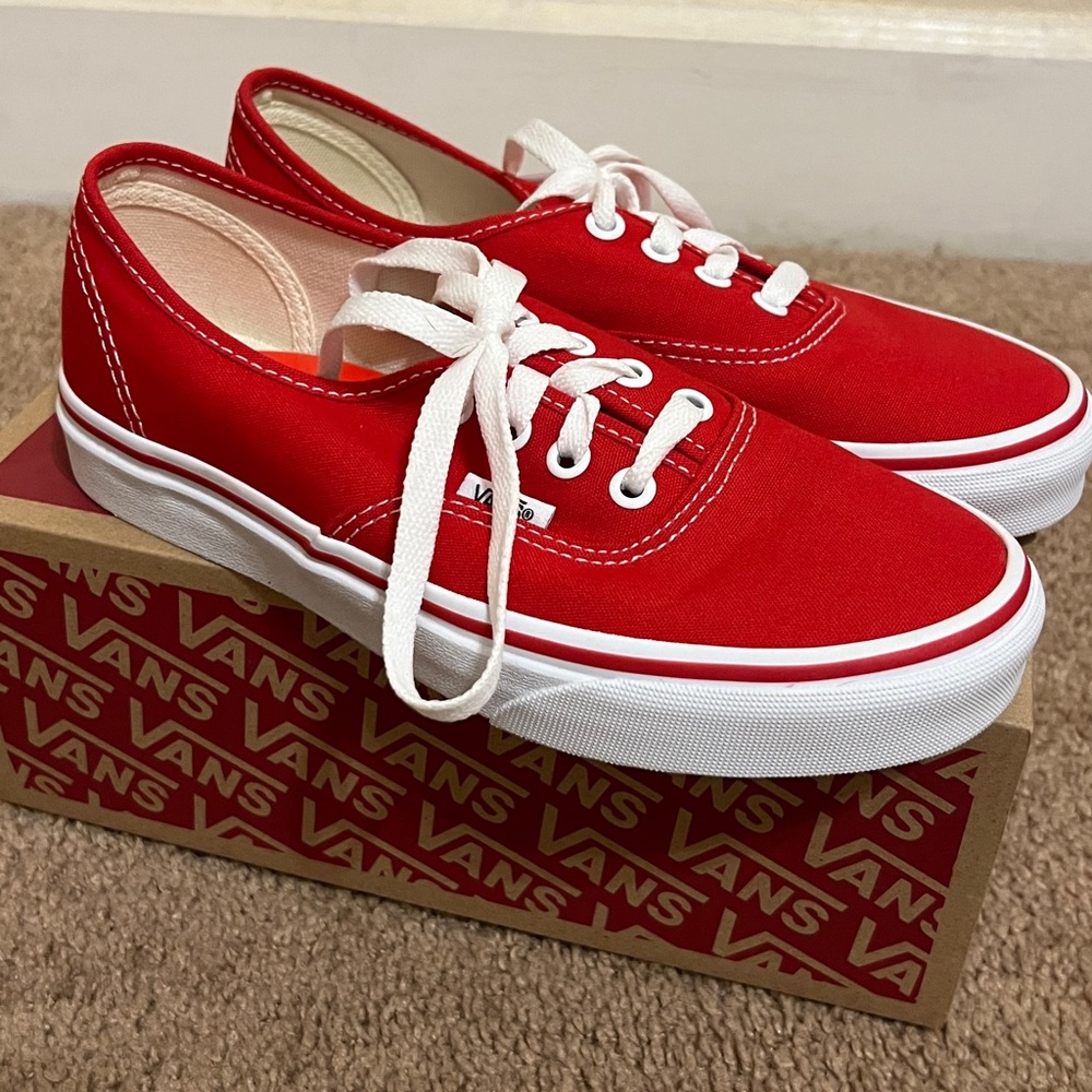NEW RED VANS
